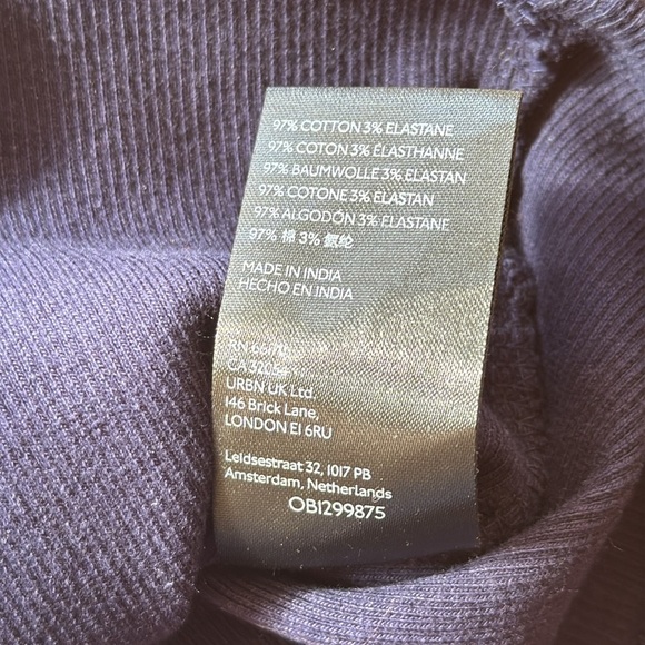 Maeve by Anthropologie Navy Ribbed Tie Tank Top size Small - Picture 4 of 5